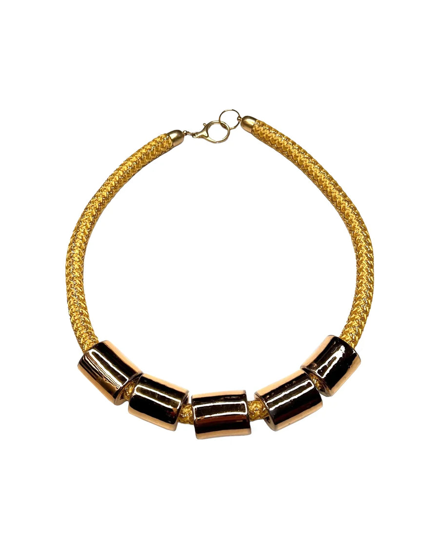 her new tribe FW2024 Giant Candy Necklace gold