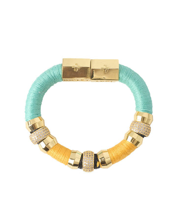 holst and lee Luxe Classic Bracelet Turquoise/Orange