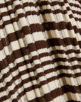 holzweiler rib stripe dress brown mix detail