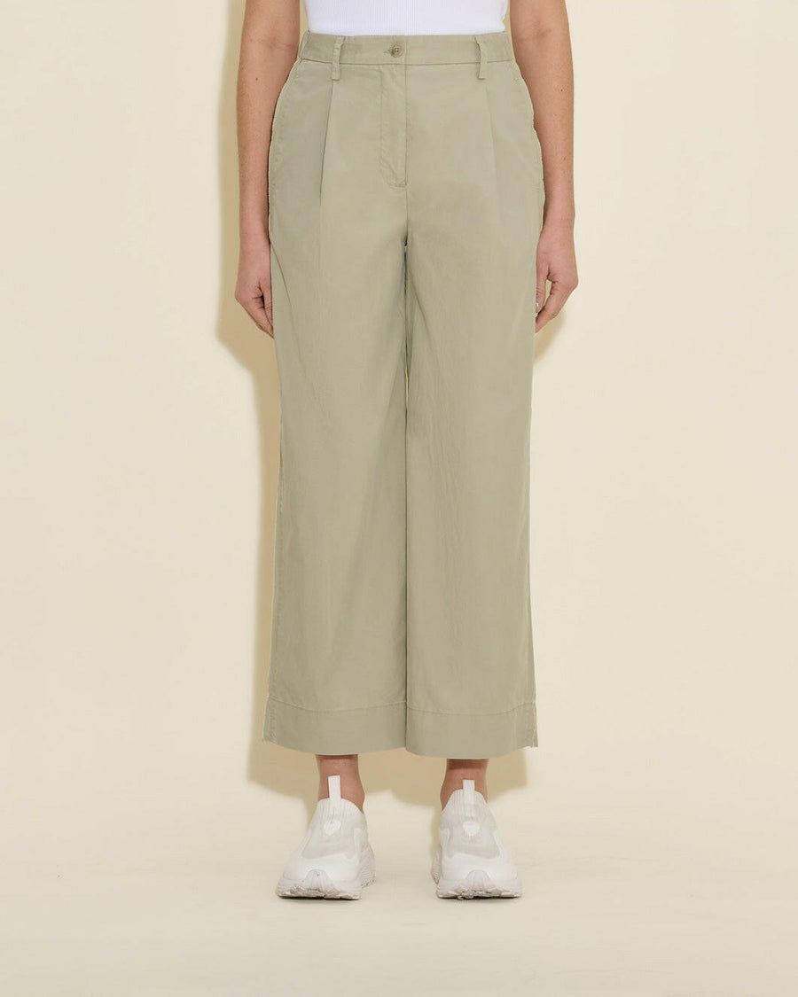 holzweiler cyra trousers green pants on figure detail