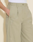 holzweiler cyra trousers green pants on figure side detail