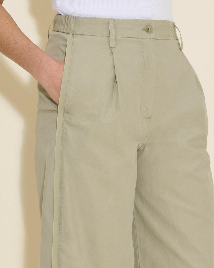 holzweiler cyra trousers green pants on figure side detail