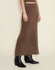 holzweiler Fure Fluffy Skirt dark brown on figure side