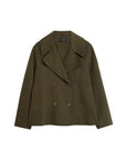 joseph Light Double Face Gilkes Coat avocado green