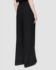 joseph Wool Voile Forest Pant black on figure back