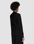 joseph Wool Voile Haxo Jacket black on figure back