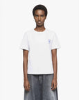 jw anderson Anchor Embroidery Back Print T-Shirt white on figure front