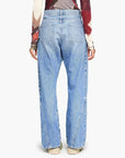 jw anderson  TWISTED WORKWEAR DENIM JEANS blue on figure back