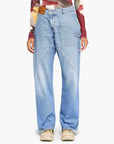 jw anderson  TWISTED WORKWEAR DENIM JEANS blue on figure front