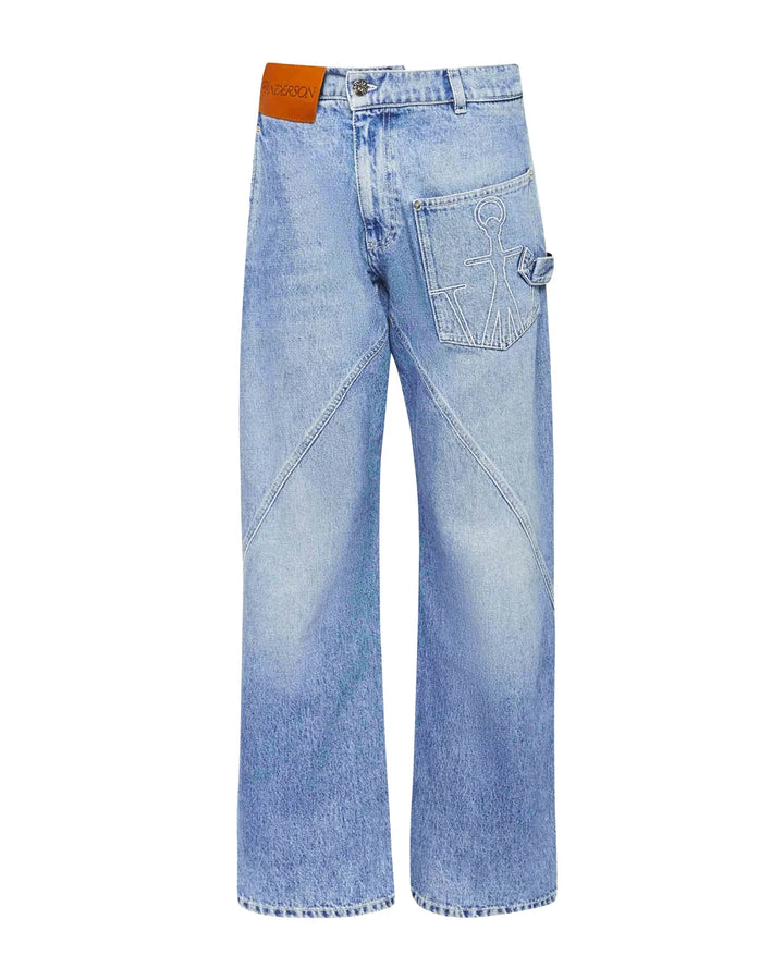 jw anderson  TWISTED WORKWEAR DENIM JEANS blue