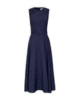 La Ligne Ana Dress Navy Burgundy 