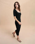 la ligne desiree dress black