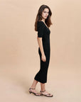 la ligne desiree dress black