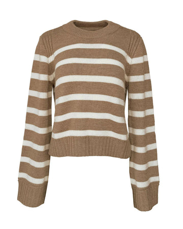 la ligne jack sweater camel and cream