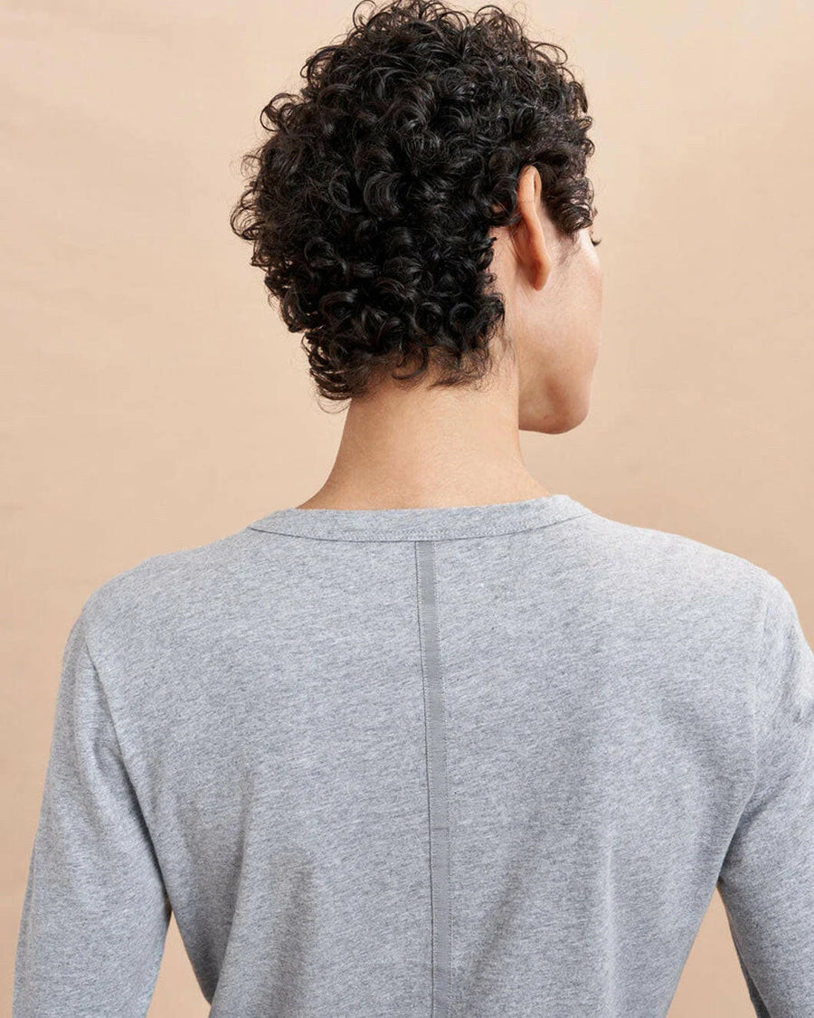 la ligne solid meredith tee gray