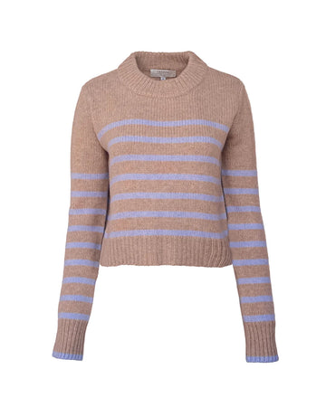 la ligne mini marin sweater tan and light blue