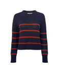 la ligne mini marina sweater navy and rust