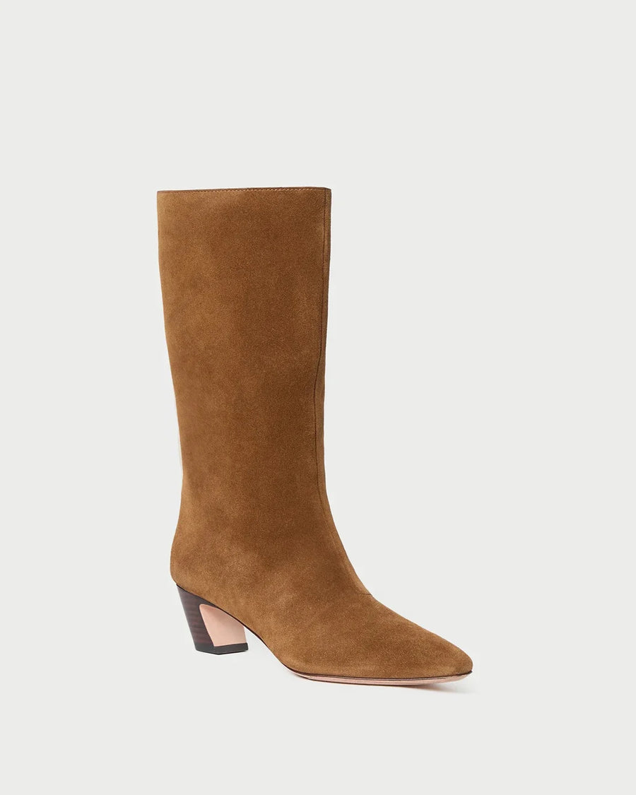 loeffler randall Cleo Kicked Heel Calf Boot cacao brown side