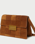 loeffler randall delphine cacao clutch brown front