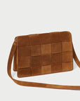 loeffler randall delphine cacao clutch brown back