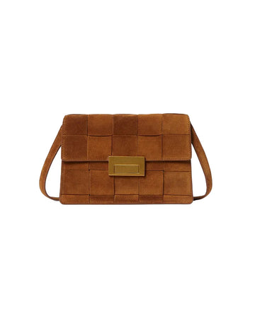 loeffler randall delphine cacao clutch brown