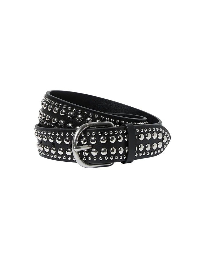 loeffler randall saac Studded Belt Black Silver