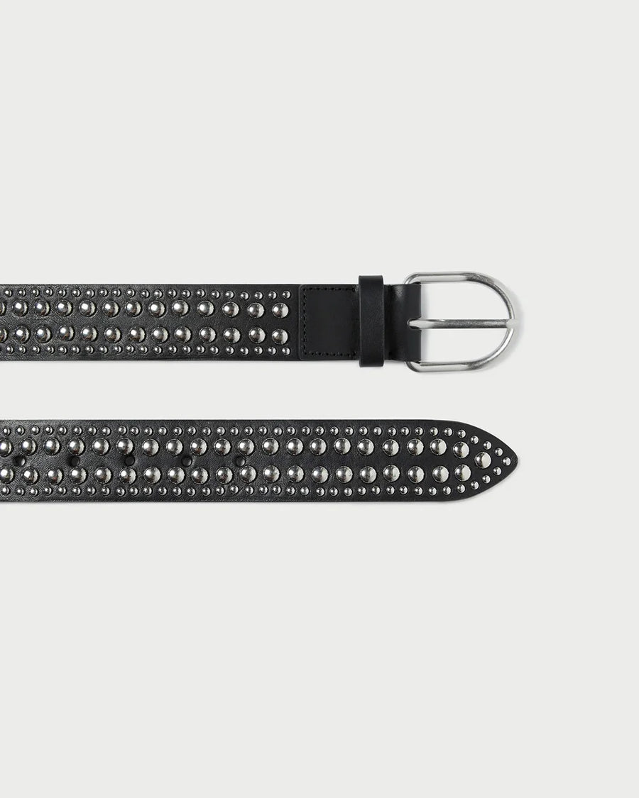 loeffler randall saac Studded Belt Black Silver