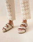 loeffler randall theo sandal cream and brown