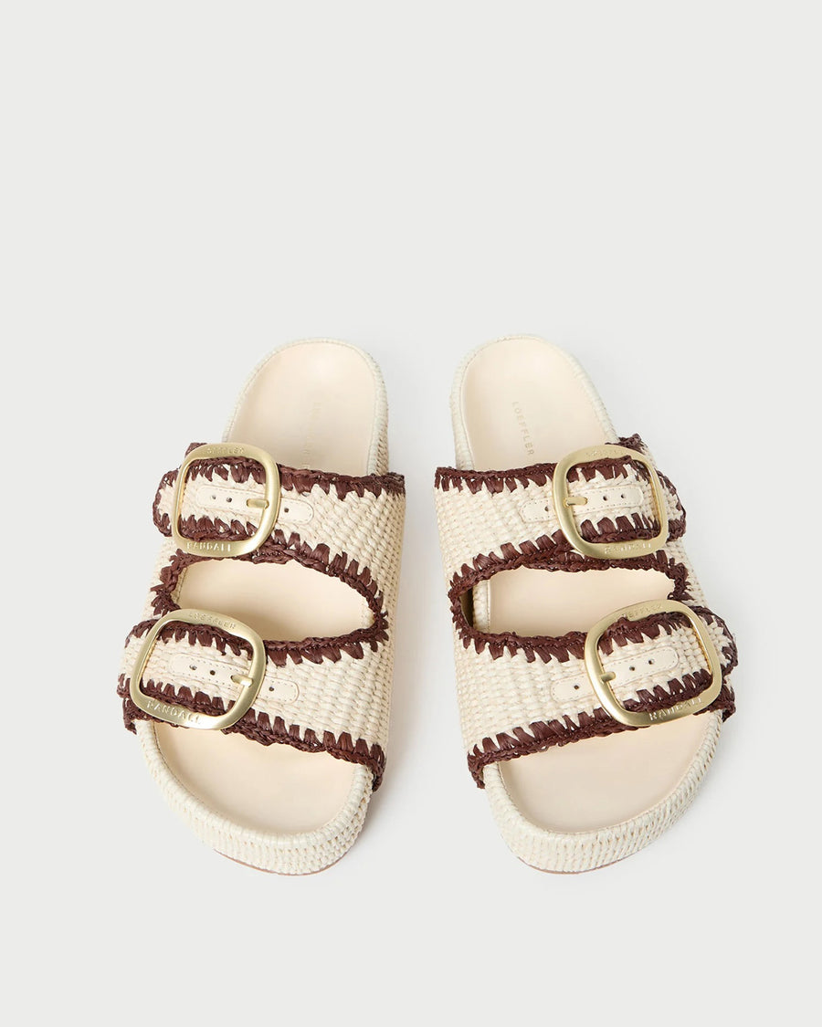 loeffler randall theo sandal cream and brown