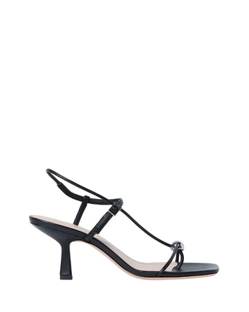 loeffler randall Triana Strappy Mid Heel Sandal Black