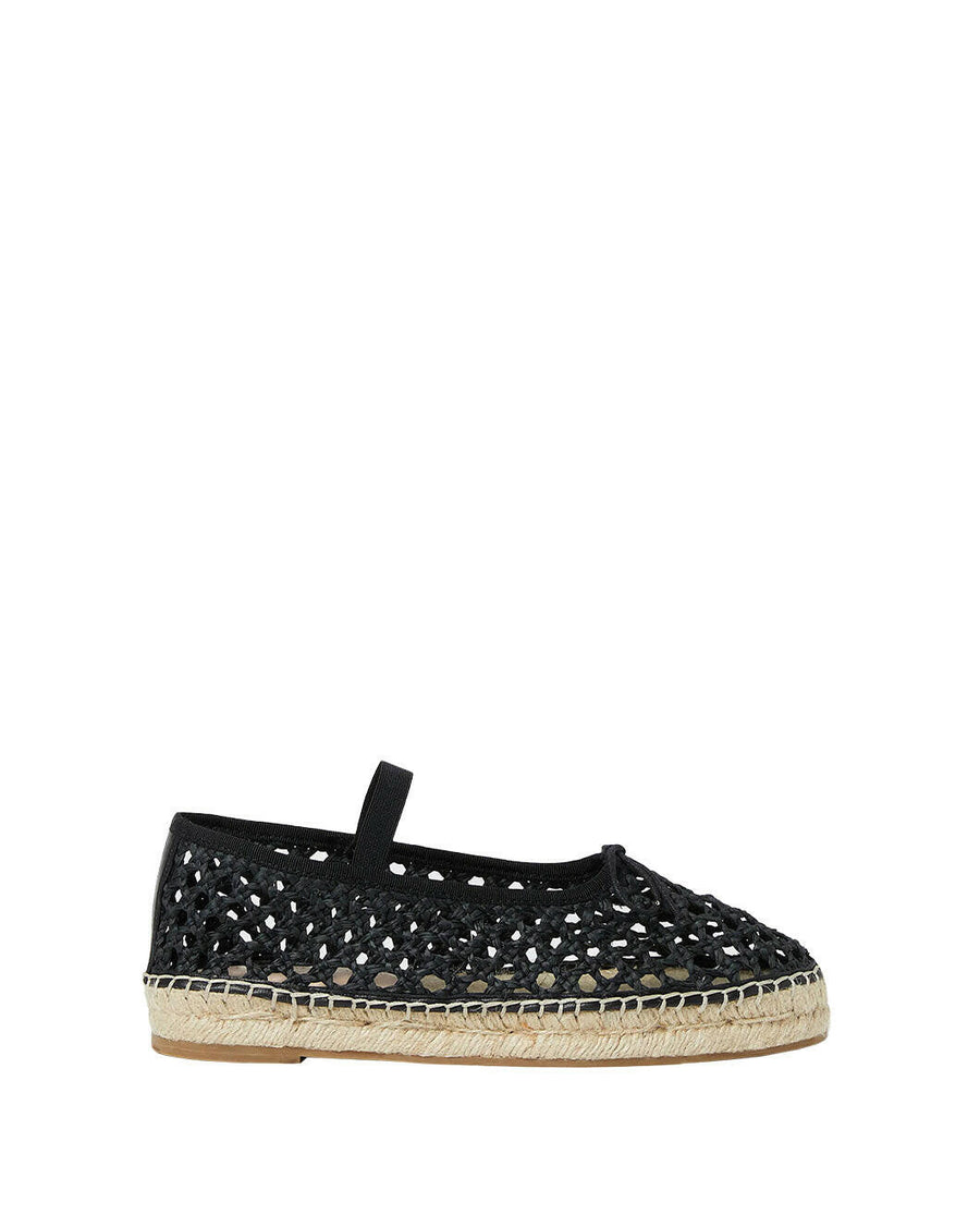 Loeffler randall Kayla espadrille crochet in Black