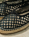 Loeffler randall Kayla espadrille crochet in Black