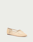 loeffler randall landon mesh ballet flat caramel beige