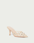 loeffler randall paloma cream and crystal mesh mule