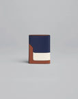 marni billfold with coin purse blue, white, and brown