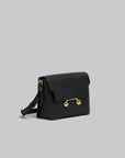 marni Black Leather Trunkaroo Medium Shoulder Bag side