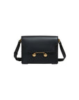 marni Black Leather Trunkaroo Medium Shoulder Bag