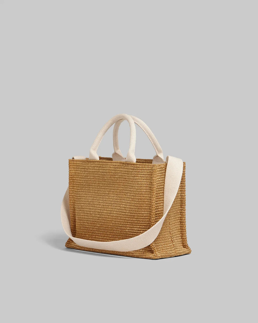 marni Raffia Small Basket Bag natural back