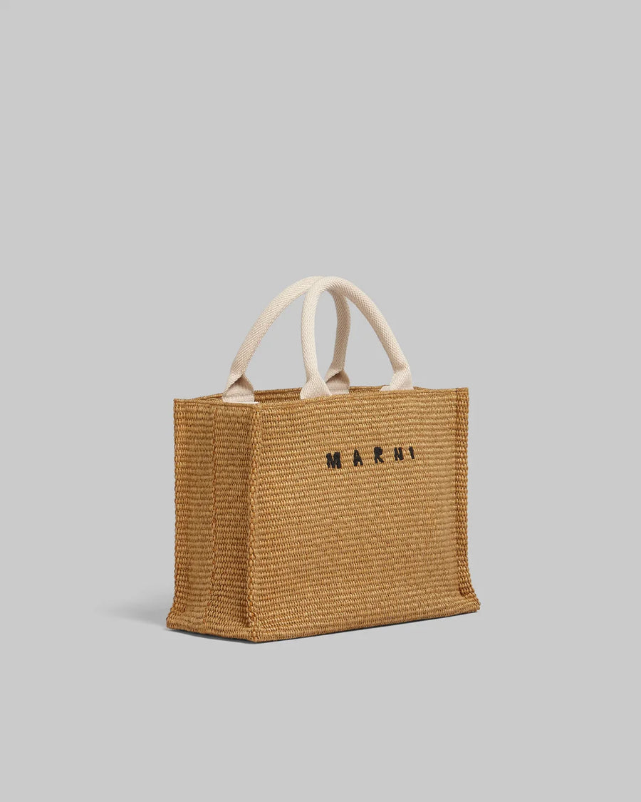 marni Raffia Small Basket Bag natural side