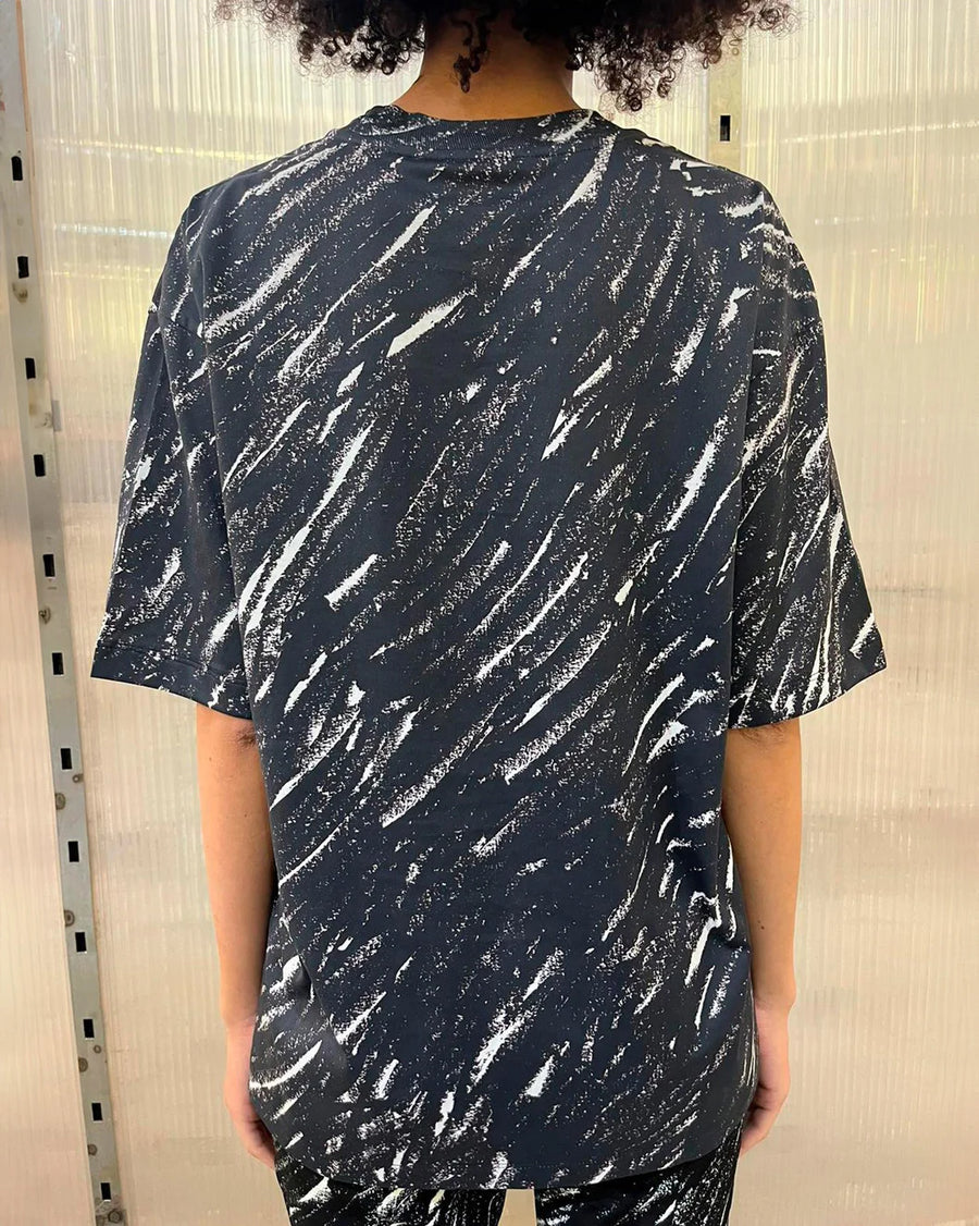 marni Scribble Logo T-Shirt black on figure back