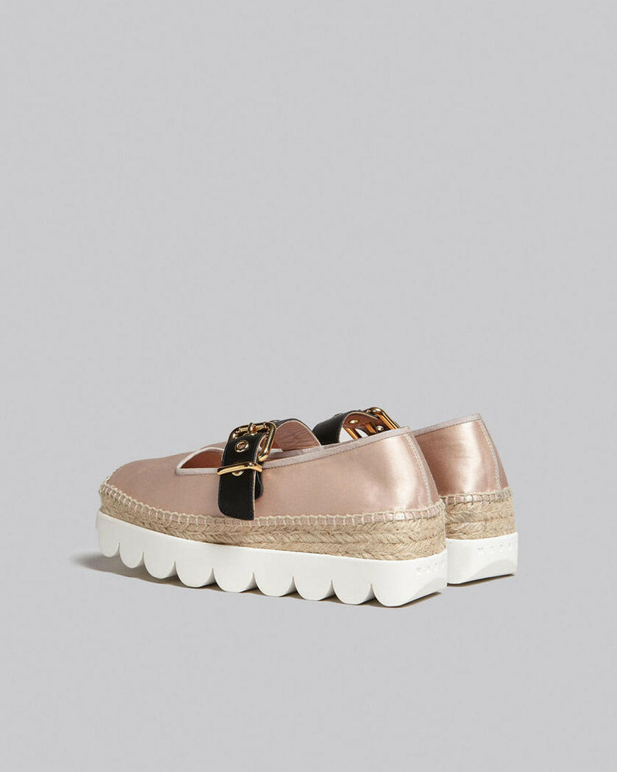 marni pink satin petal espadrillas mary jane