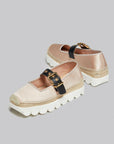 marni pink satin petal espadrillas mary jane