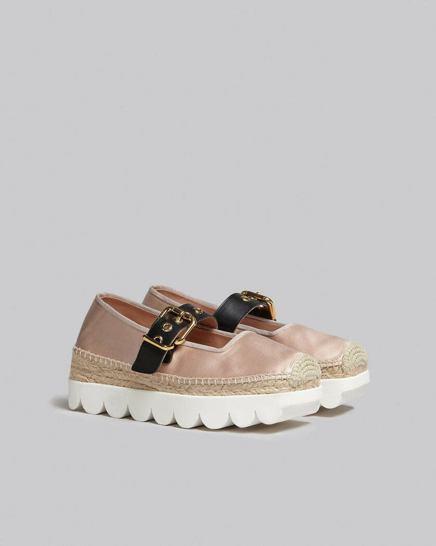 marni pink satin petal espadrillas mary jane