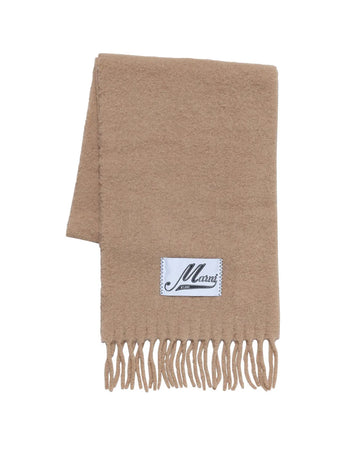 marni Pompeii Alpaca Wool Scarf tan