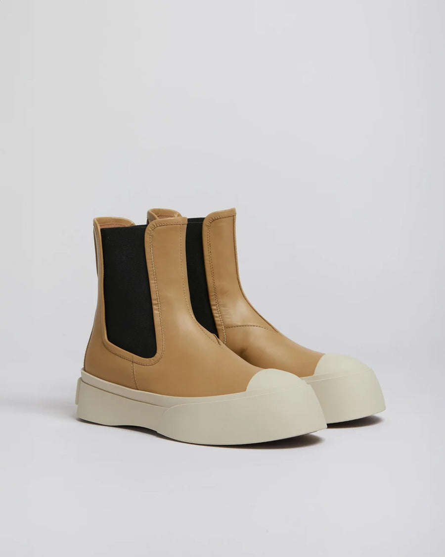 marni chelsea boot cream and tan