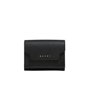 marni trifold wallet black