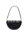 patou le patou logo bag black and white