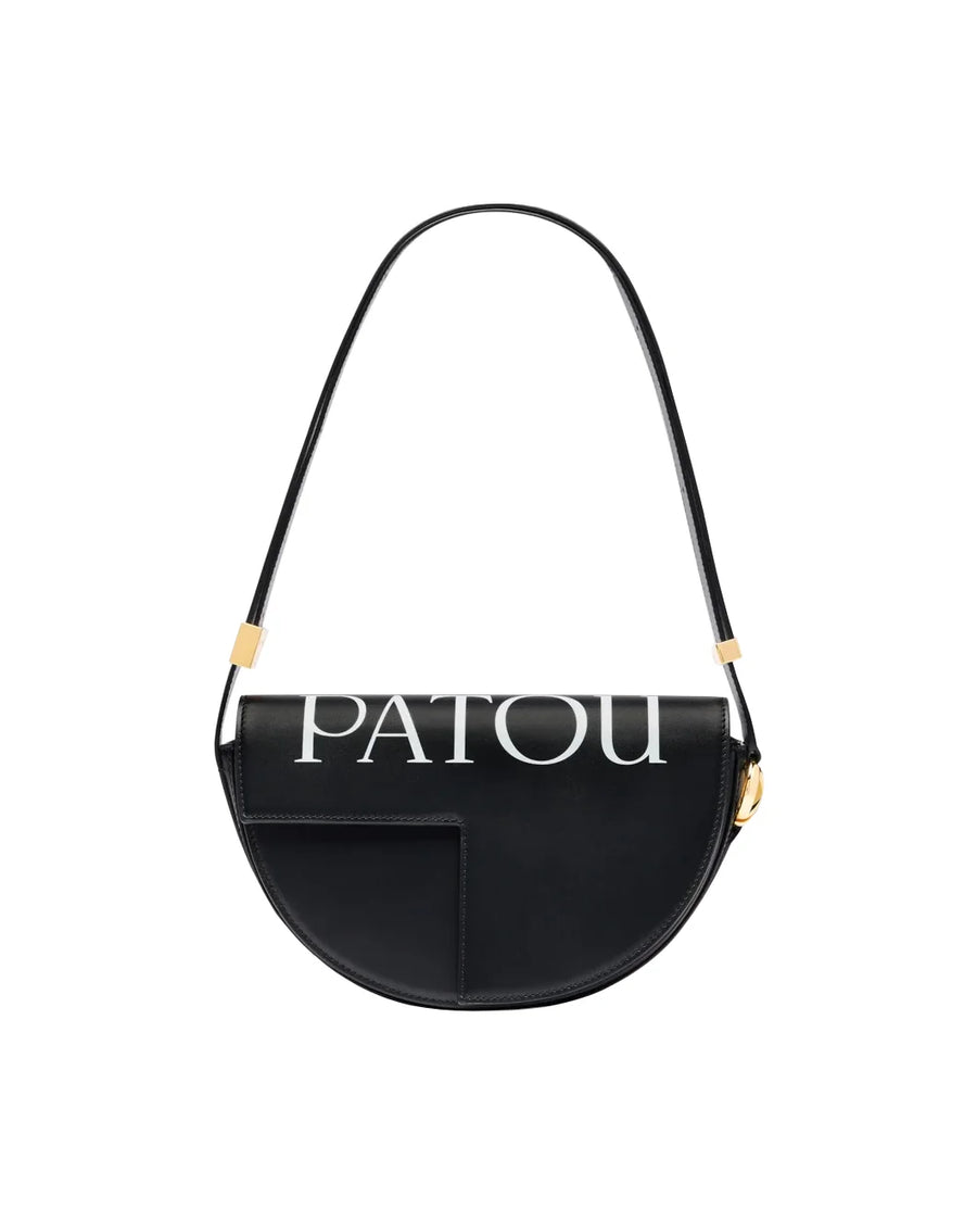 patou le patou logo bag black and white