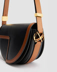 patou Le Patou Bicolor Bag black and chestnut