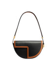 patou Le Patou Bicolor Bag black and chestnut